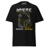 Where Words Fail Music Speaks Graphic Tee