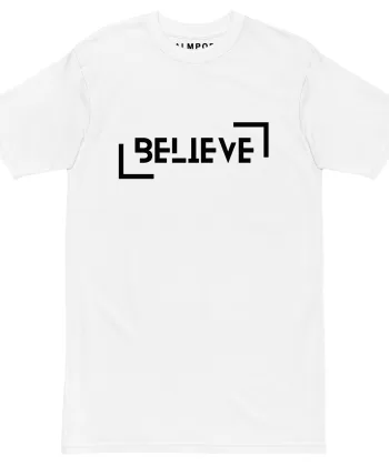 Alternative view of Believe heavyweight Graphic Tee